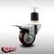 Service Caster 3'' SS Maroon Poly Swivel 1-7/8'' Expanding Stem Caster Total Lock Brake SCC-SSEXTTL20S314-PPUB-MRN-178 - alternate 4